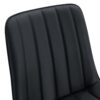 Ergonomic Extended Seat Cushion Dining Chair (Set of 4) With Integral Metal Leg Structure - Black - Image 12
