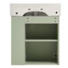 Modern Floating Bathroom Vanity With Ceramic Basin, Perfect For Small Bathrooms, Right Side Storage - Green - Image 14