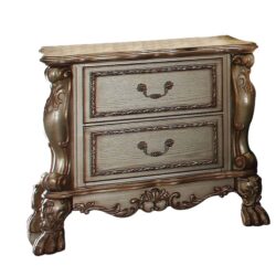Dresden - Nightstand - Patina Bone Gold