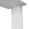Wall Foldable Table With Multiple Shelves - White - Image 5