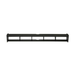 Modern Wall-Mounted Floating TV Stand - Solid Black