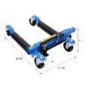 Hydraulic Car Wheel Dolly (Set of 2) With Foot Pedal Lift, 1, 500Lbs Capacity - Black / Blue - Image 3