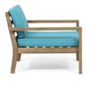 Antoine - Outdoor Club Chairs With Cushions (Set of 2) - Brown / Teal - Image 5