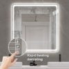 LED Bathroom Mirror Vanity Mirrors With Front Lights, Wall Mounted Anti-Fog Frameless Make Up Mirror With Light Copper-Free Mirror Horizontal Or Vertical - Clear - Image 10
