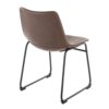 Duke - Industrial Side Chair (Set of 2) - Black / Espresso - Image 4