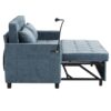 Loveseat Sofa Pull Out Sofa Bed Sleeper Sofa With A Reversible Backrest Cushion, Side Pockets, 2 USB Ports And A Phone Holder For Living Room - Blue - Image 19