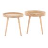 Pebble - Mid-Century Modern Side Table Set - Natural - Image 2