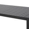 Modern Outdoor Dining Table With, Slatted Top, And U Shaped Legs - Black - Image 12