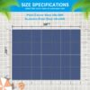 Inground Pool Safety Cover, 18 X 36Ft Rectangle Winter Safety Pool Cover, Solid Safety, Polypropylene - Blue - Image 3