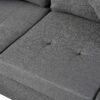 Sectional Sofa Set For Living Room With L Shape Chaise Lounge, Cup Holder And Left Or Right Hand Chaise Modern 4 Seat - Gray - Image 22