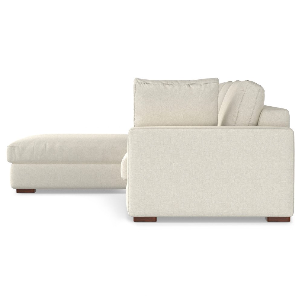 Charlie - Deep Seater Left Sectional Sofa - Cream - Image 2