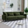 Teddy Velvet Sofa For Living Rooms, Bedrooms & Offices - Green - Image 4