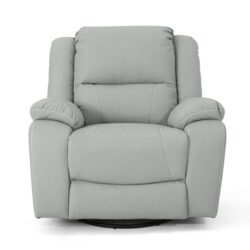 Wide Manual Swivel Standard Recliner - Light Gray