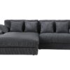 Mystic - Reversible Sectional Sofa Chaise - Dark Gray - Image 3