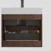 Alice - 24" Bathroom Vanity With Sink, Large Storage Wall Mounted Floating Bathroom Vanity For Modern Bathroom, One-Piece Sink Basin Without Drain And Faucet - Walnut / White - Image 8