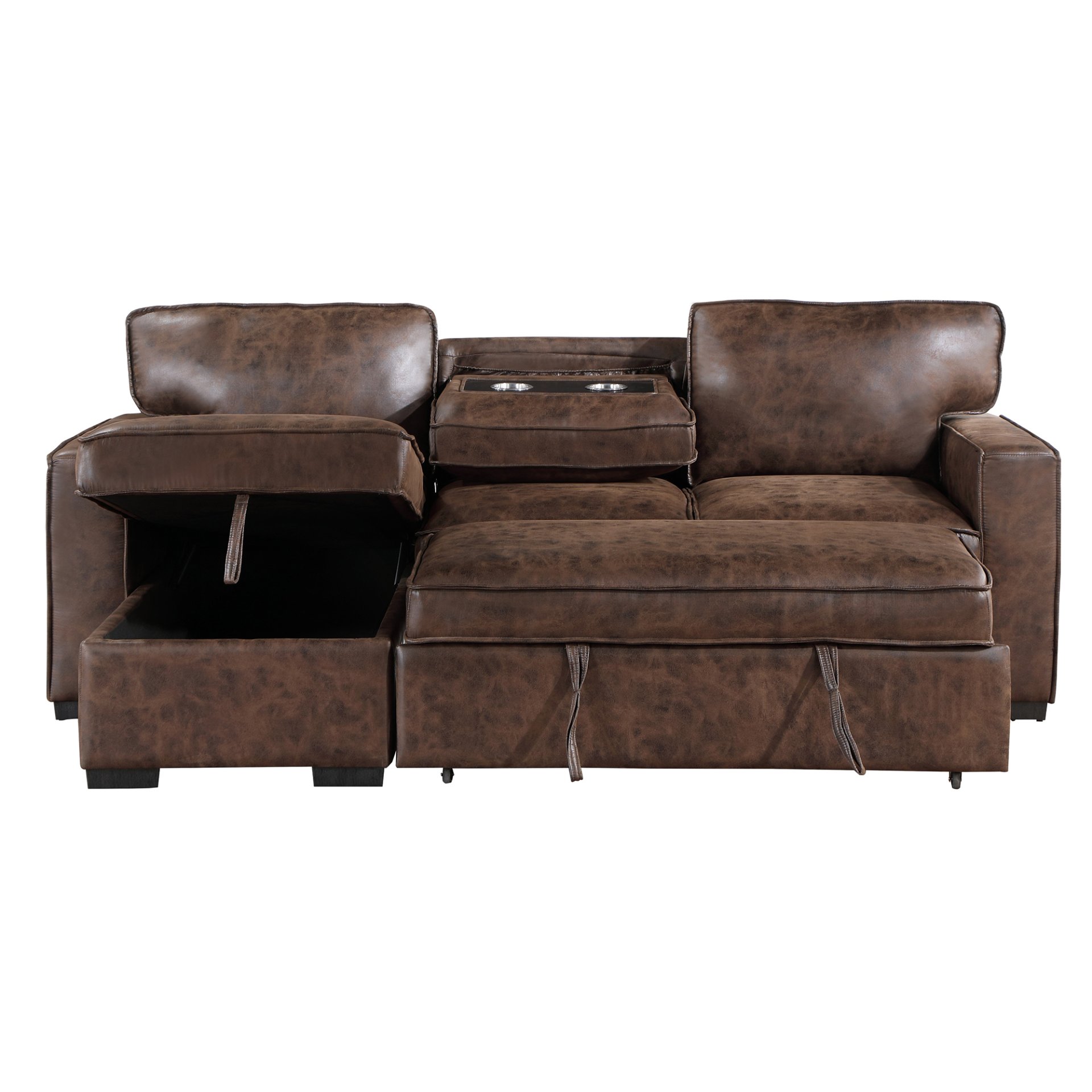 Territory - Reversible Pull Out Sofa Bed - Coffee - Image 8