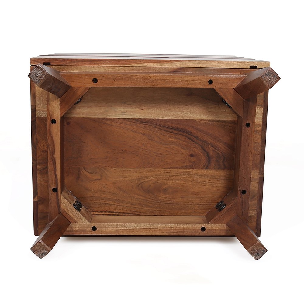 Nightstand Natural Wood - Brown - Image 11