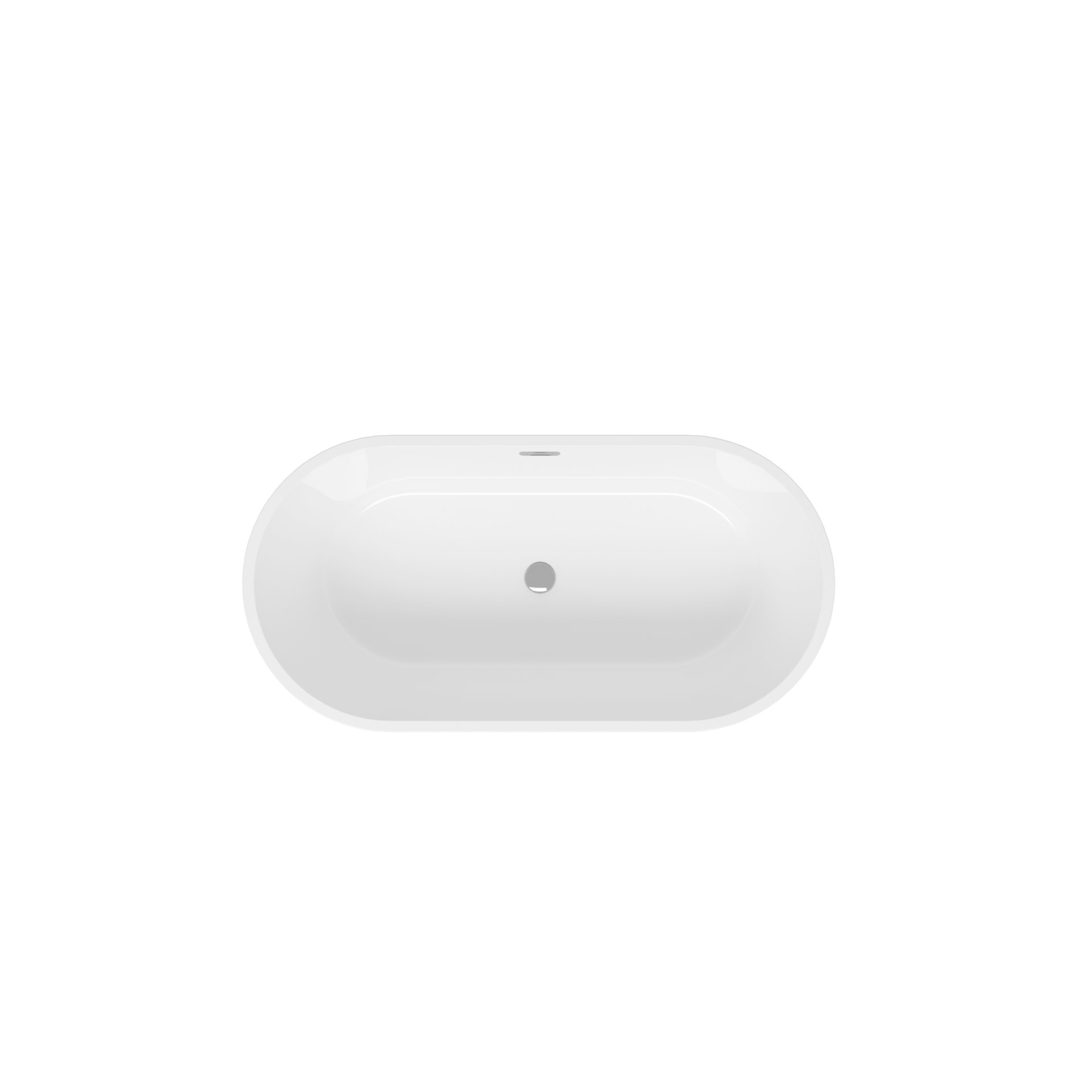 Freestanding Bathtub, Modern & Contemporary Design, Soaking Tub With Toe-Tap Drain In Chrome And Classic Slotted Overflow - Glossy White - Image 7