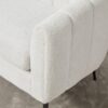 3 Piece Small Living Room Furniture Set, Sofa Loveseat & 2 Armchairs - Ivory - Image 8
