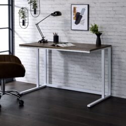 Tyrese - Writing Desk With USB - Walnut / White