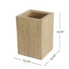Handmade Travertine Planter Box, Magnesium Oxide - Antique Brown - Image 3