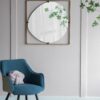 Poppy Mirror With Metal Frame Contemporary Design For Bathroom, Entryway Wall Decor - Golden Black - Image 3