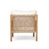 Modern Outdoor Woven Lounge Chair With Solid Wood Frame - Teak - Image 9