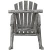 Wooden Porch Rocker Chair, Durable Wooden Porch Rocker Chair, Fir Log Rocking Chair, Patio Rockers For Outside, Garde - Light Gray - Image 11