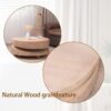 Modern Round Wood Coffee Table, Accent Table For Living Room - Antique Natural / Natural / Rustic - Image 10