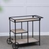 Shelf With Wheel - Black / Brown - Image 12