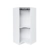 Polygon - Corner Wardrobe - White - Image 2