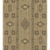 Earth - 5'3" X 7'3" Indoor, Outdoor Area Rug Polypropylene - Jute / Black - Image 2
