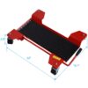 Metal Motorcycle Center Stand Move Dolly For Easy Bike Moving - Red - Image 3