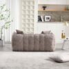Soft Beanbag Chair With High Resilience Foam Core For Two People - Brown - Image 14