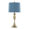 Ashland - Contemporary Table Lamp (Set of 2) - Gold / Moroccan Blue Slub - Image 2