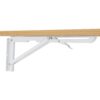 Laundry Room Folding Table Wall Mounted Folding Table For Small Spaces, Fold Down Desk, Workbench, Addition To Garage & Shed - Burly Wood - Image 13