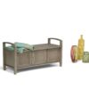 Warm Shaker - Entryway Storage Bench - Distressed Gray - Image 8