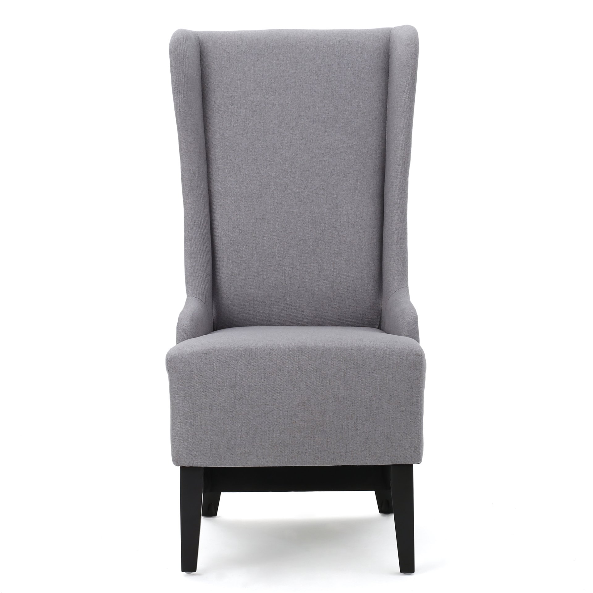 Alight - Upholstered Dining Chair With High Back And Birch Wood Legs - Light Gray - Image 8