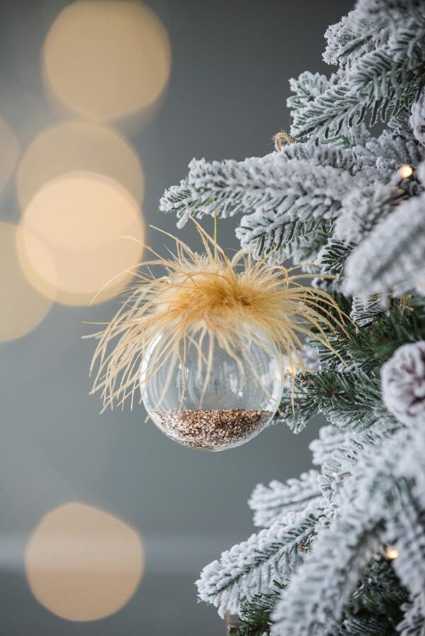 Christmas Ball Ornaments, Glass Decorative Hanging Ball Christmas Tree Ornaments, For Holiday Decorations (Set of 6) - Multi