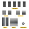 Storage Shelves 5 Tier Heavy Duty Metal Shelving Unit Adjustable Shelving Units And Storage Rack Kitchen Garage Shelf - Black - Image 10