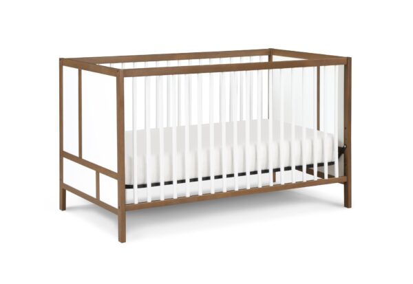 Pixie Finn - 3 In 1 Crib - Walnut / White