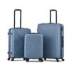 3 Piece Luggage Sets, Lightweight Suitcase With Two Hooks, Spinner Wheels, Tsa Lock, (20/24/28) - Blue - Image 7