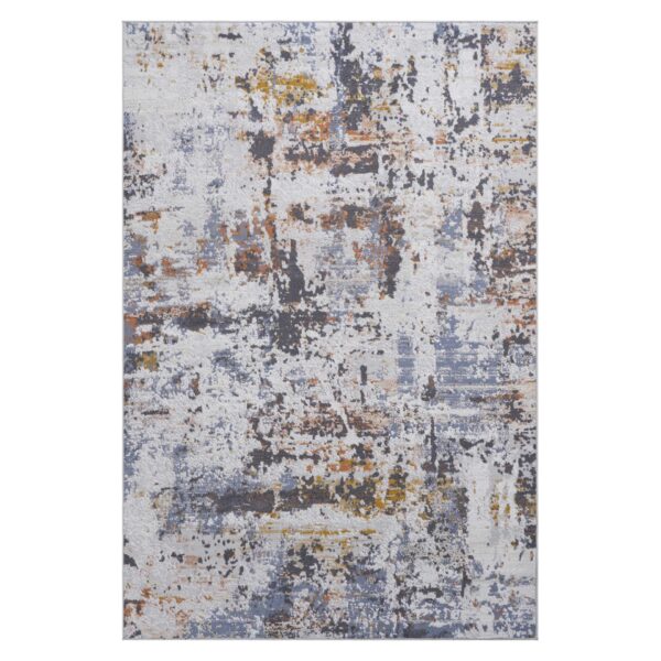 Payas - 2' X 3' Abstract Area Rug - Ivory / Blue
