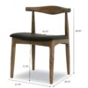Destiny - Dining Chairs (Set of 2) - Black / Dark Brown - Image 17