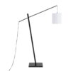 Arturo - Contemporary Floor Lamp - Black / White - Image 3