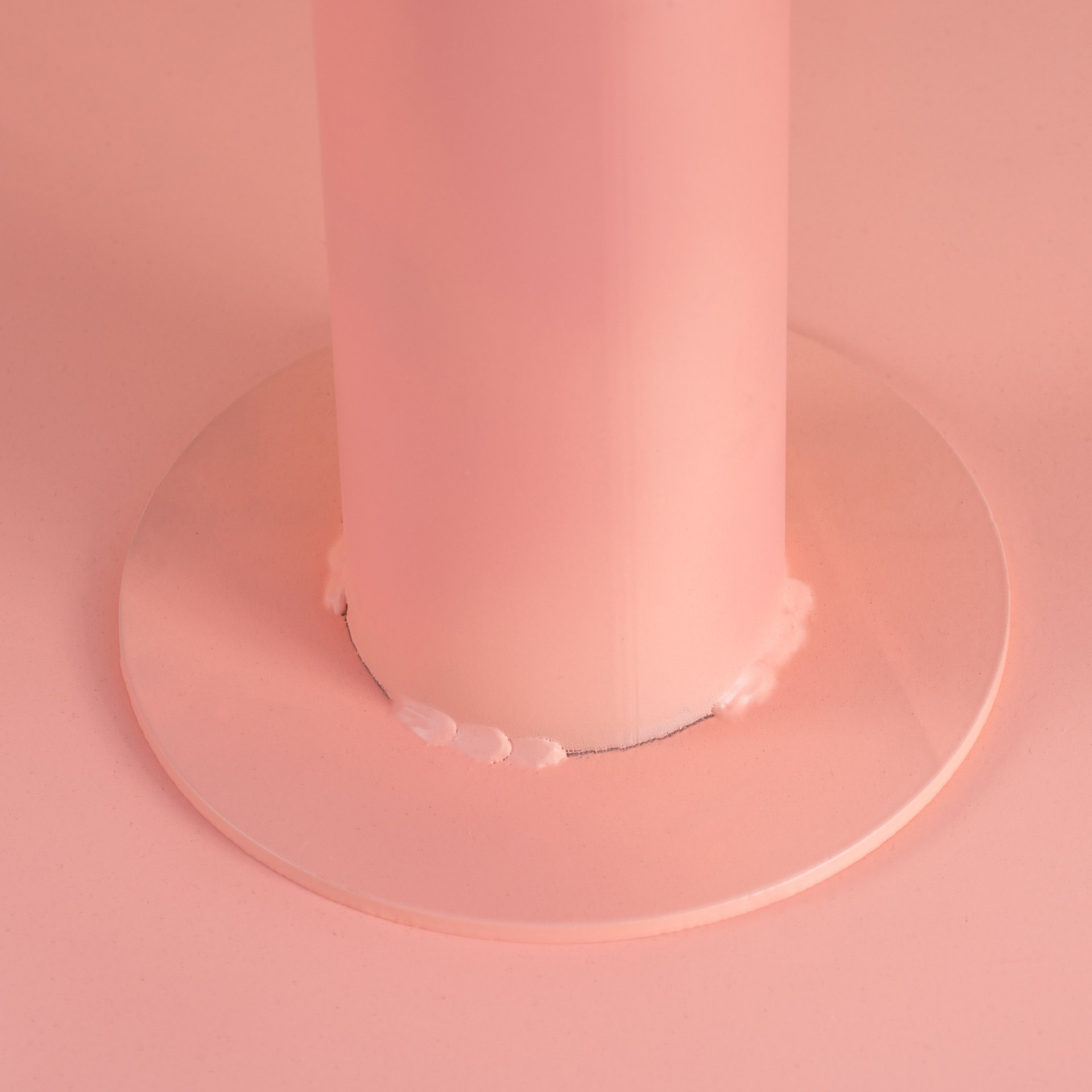 Outdoor Metal Seating Set With Coffee Table And 2 Chairs - Pink - Coral - Image 9