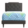 Deb - Twin Bed Upholstered For Cozy Sleep - Black - Image 2