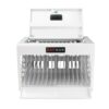 16 Bay Charging Cabinet For Laptop book, Locking Charging Station - White - Image 5