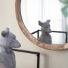 Transitional Decor Style Mango Wood Wall Mirror Wall Decor With Frame Of Solid Mango Wood For Bathroom, Entryway Console Lean Against Wall - Natural - Image 10