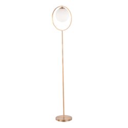 Moon - Contemporary Floor Lamp - Gold / Frosted